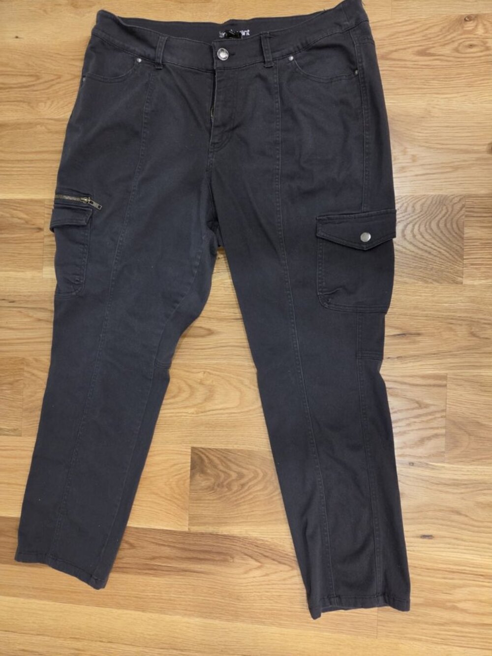 Lane Bryant Gray Cargo Utility Stretch Jeans - Size 20